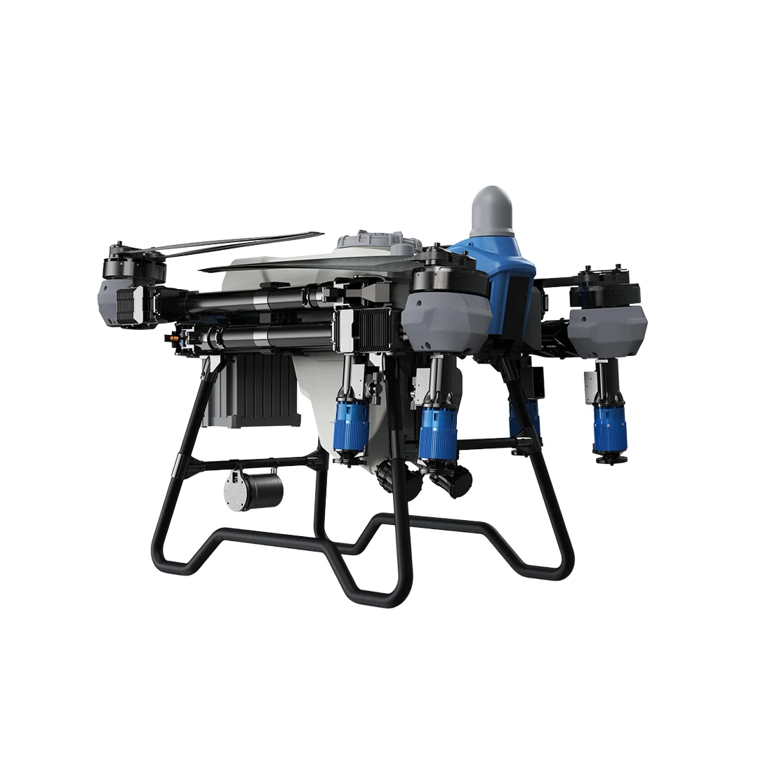 Drone EAVision EA-J150 con brazos desplegados y cuatro boquillas azules